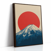 Crimson Sun Over Fuji