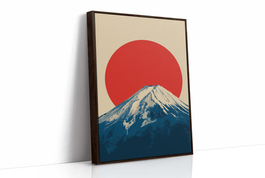 Crimson Sun Over Fuji