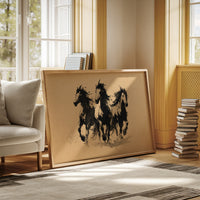 Wild Horses Dance In Ink