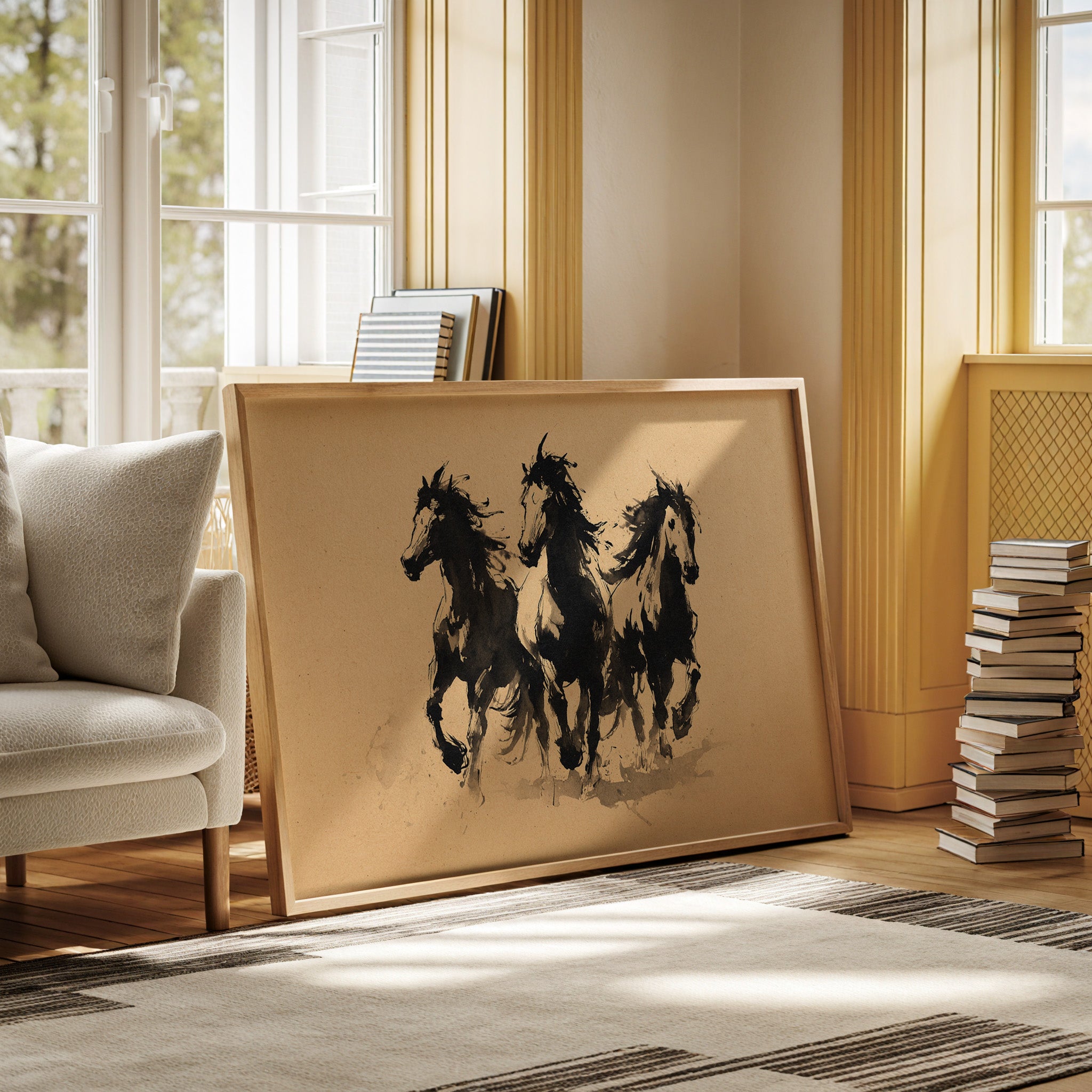 Wild Horses Dance In Ink