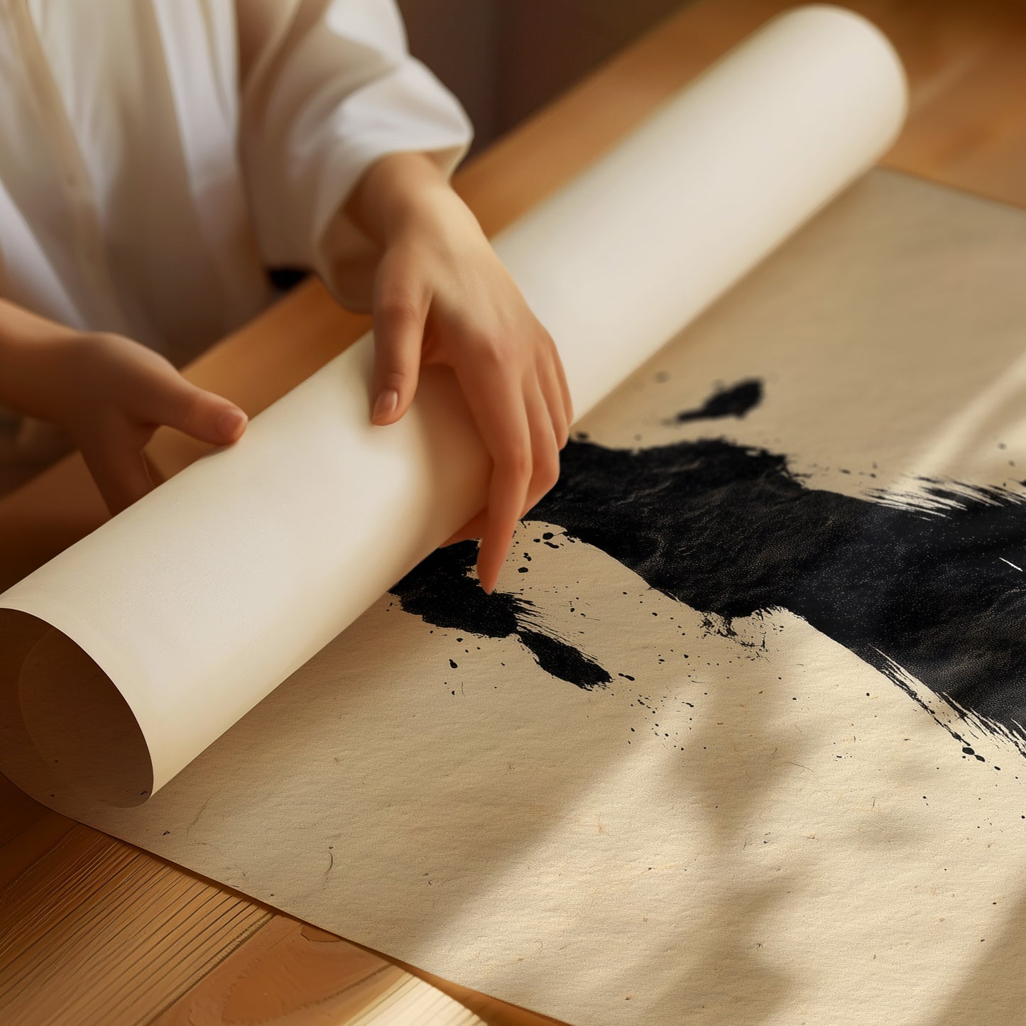 Running Through Ink and Air
