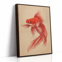 Red Fins Dance In Morning Light