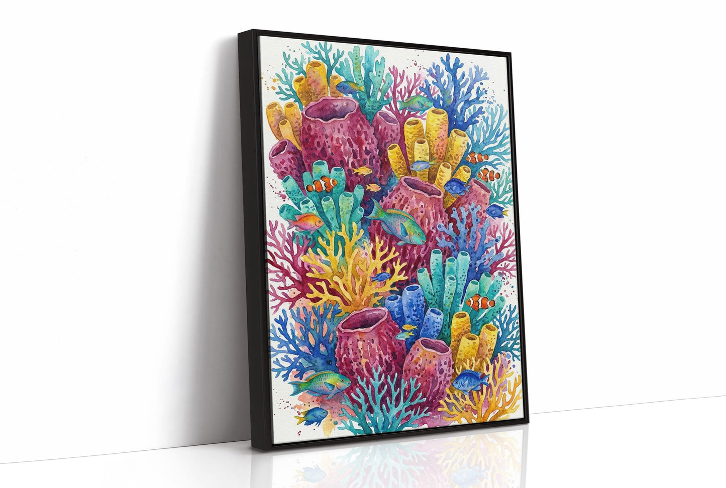 Coral Garden: Watercolor Reef Ecosystem Study