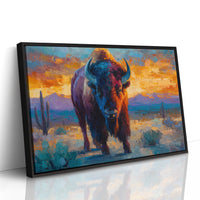 Sunset Paints The Buffalo's Soul