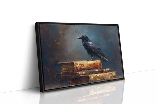 Raven's Perch Among Forgotten Tomes