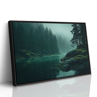 Emerald Waters Between Silent Pines