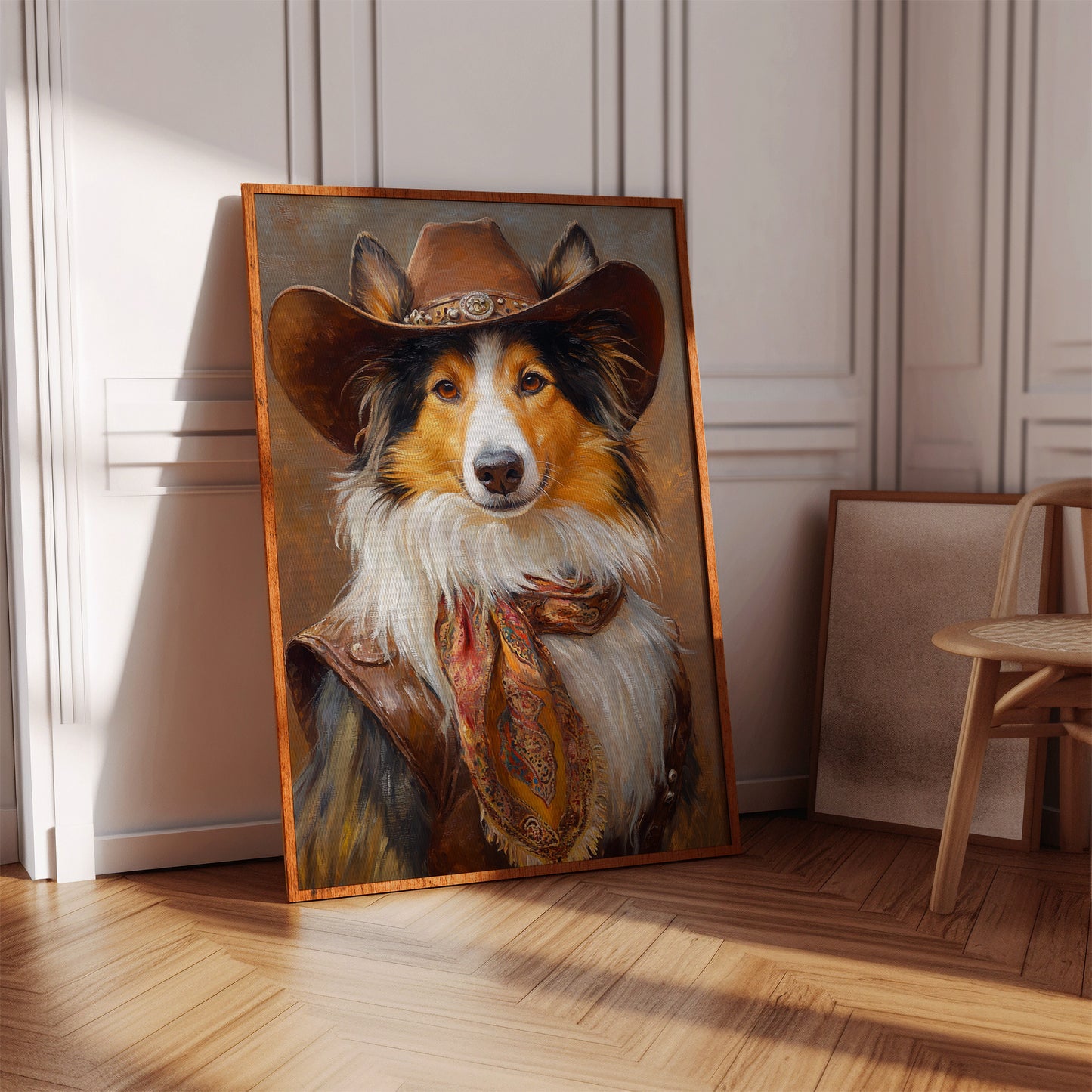Rough Collie Sunset Wrangler