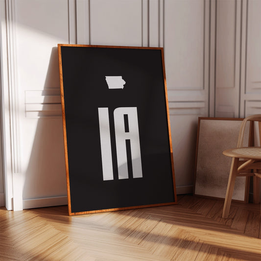 Iowa Letters Stand Bold And True