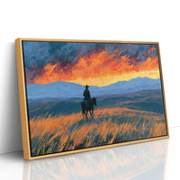 Rider Facing the Blazing Range