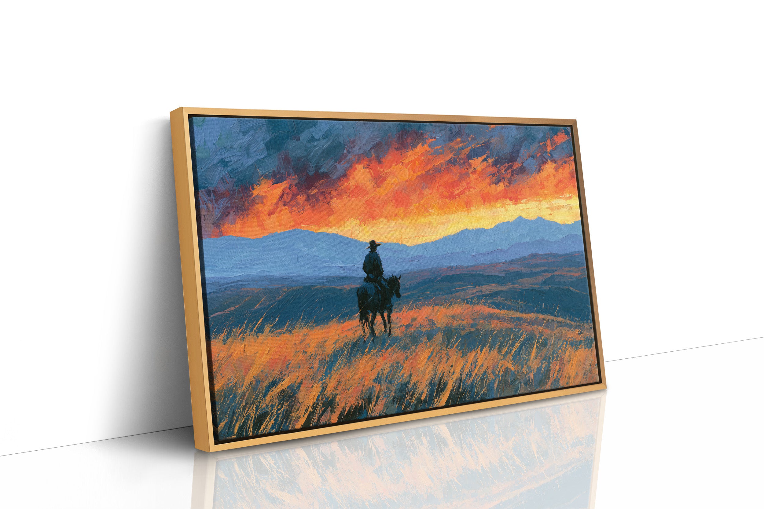 Rider Facing the Blazing Range