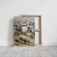 Mediterranean Hillside Village in Muted Light