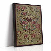 Peacock Butterfly Tapestry: Art Nouveau Pattern Study