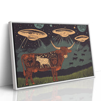 Alien Engraving on the Cosmic Cow