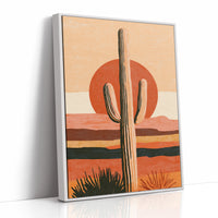 Sunset Sets, Saguaro Stays Put