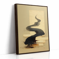 Ink Rivers Flow Through Golden Light