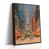 Snowfall on Fifth Avenue