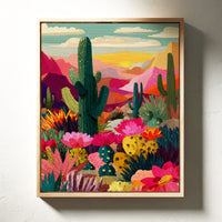 Desert Blooms at Dusk