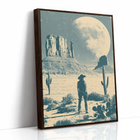 Under a Desert Moon, She Stands Alone