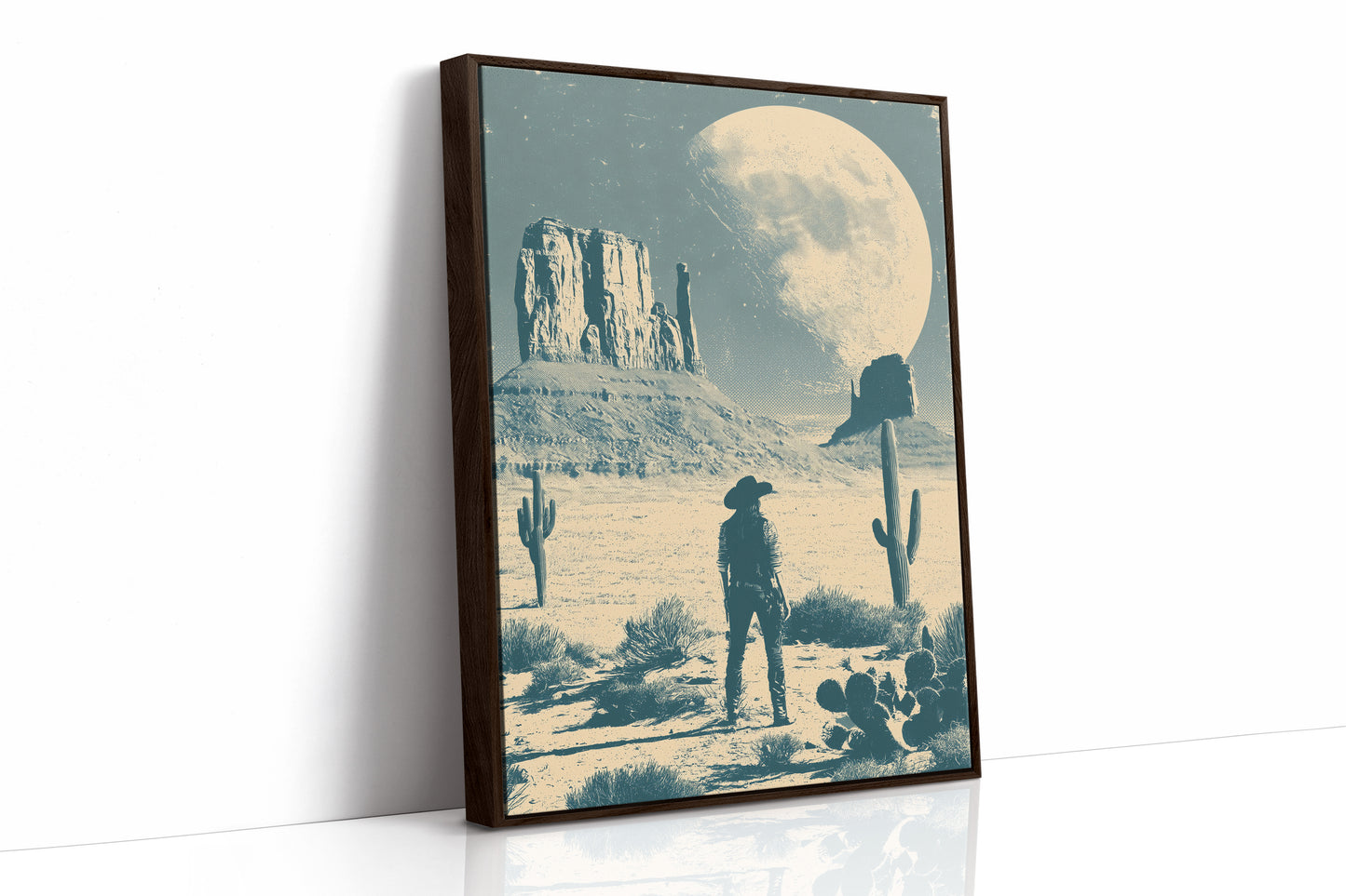 Under a Desert Moon, She Stands Alone