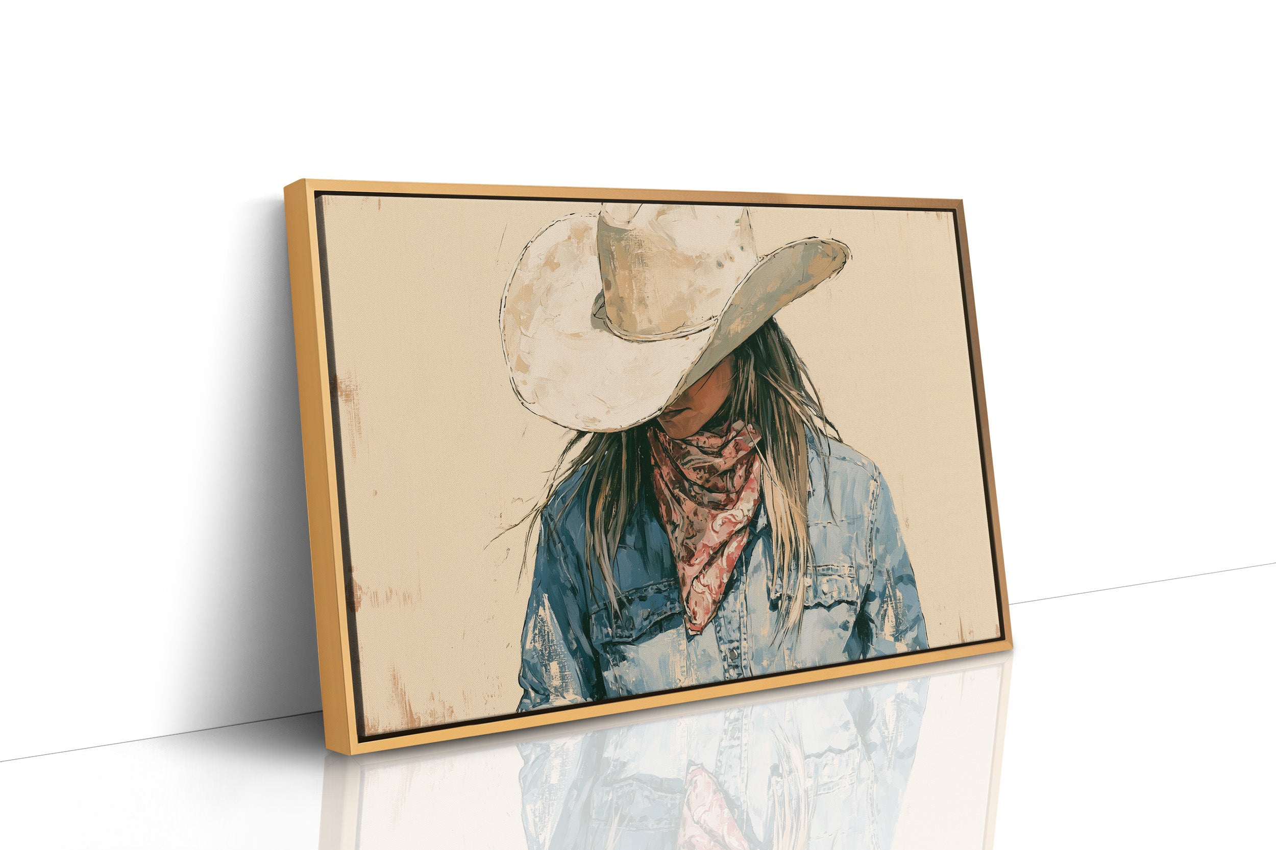 Bandana and Denim Portrait