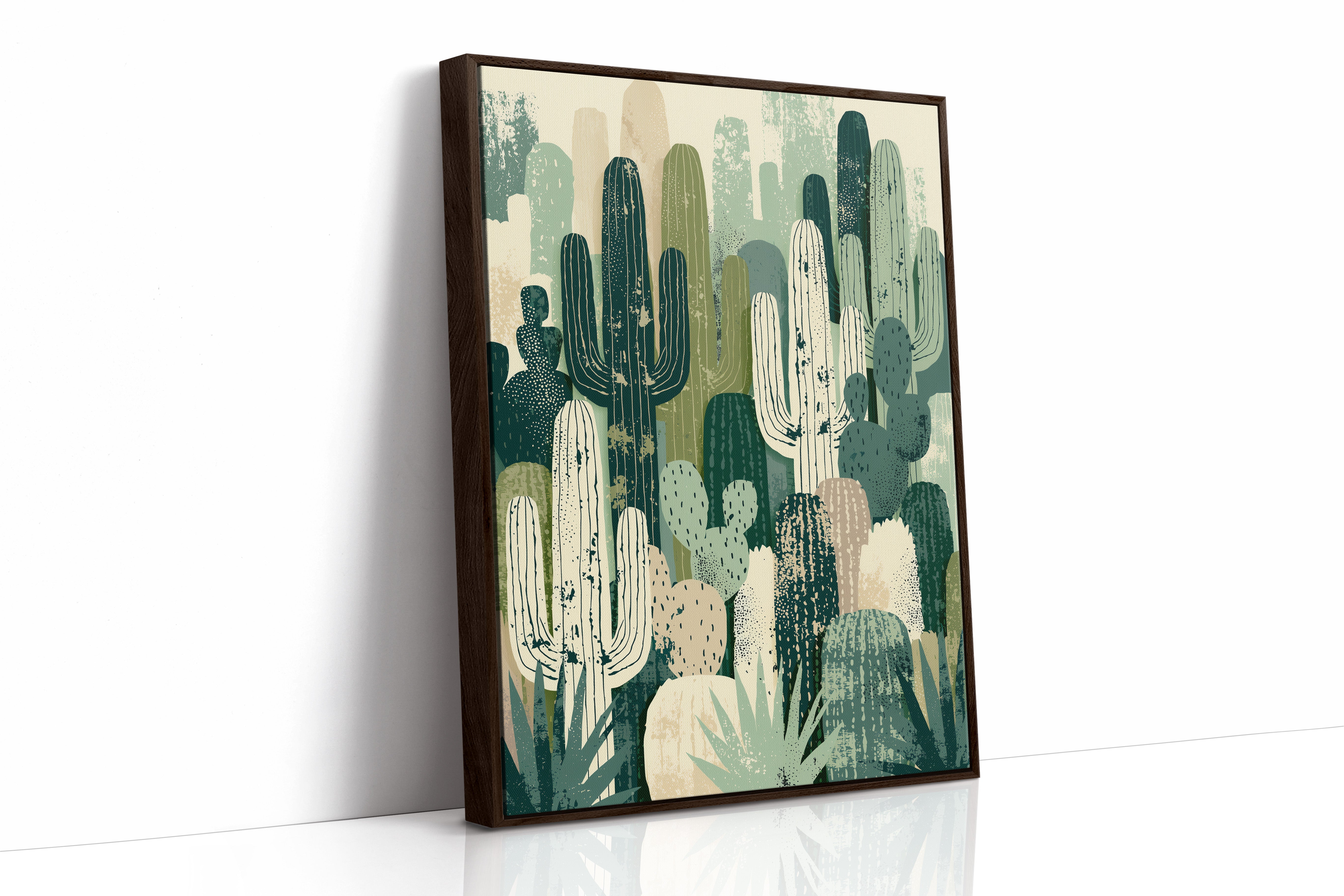 Cactus Grove: Layered Desert Silhouettes