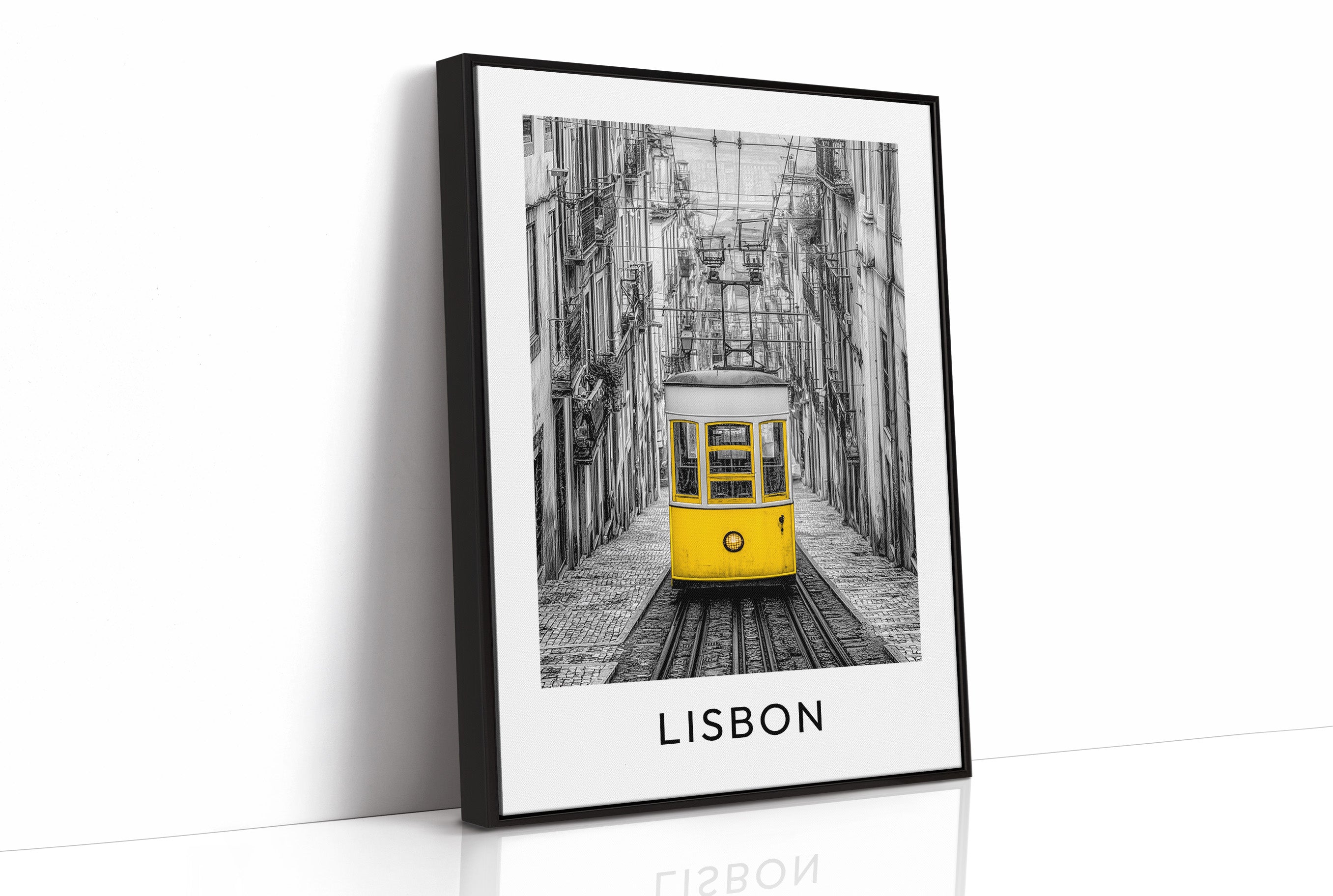 Bica Tram, Yellow on Grey