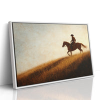 Sunset Ride on Prairie Hill