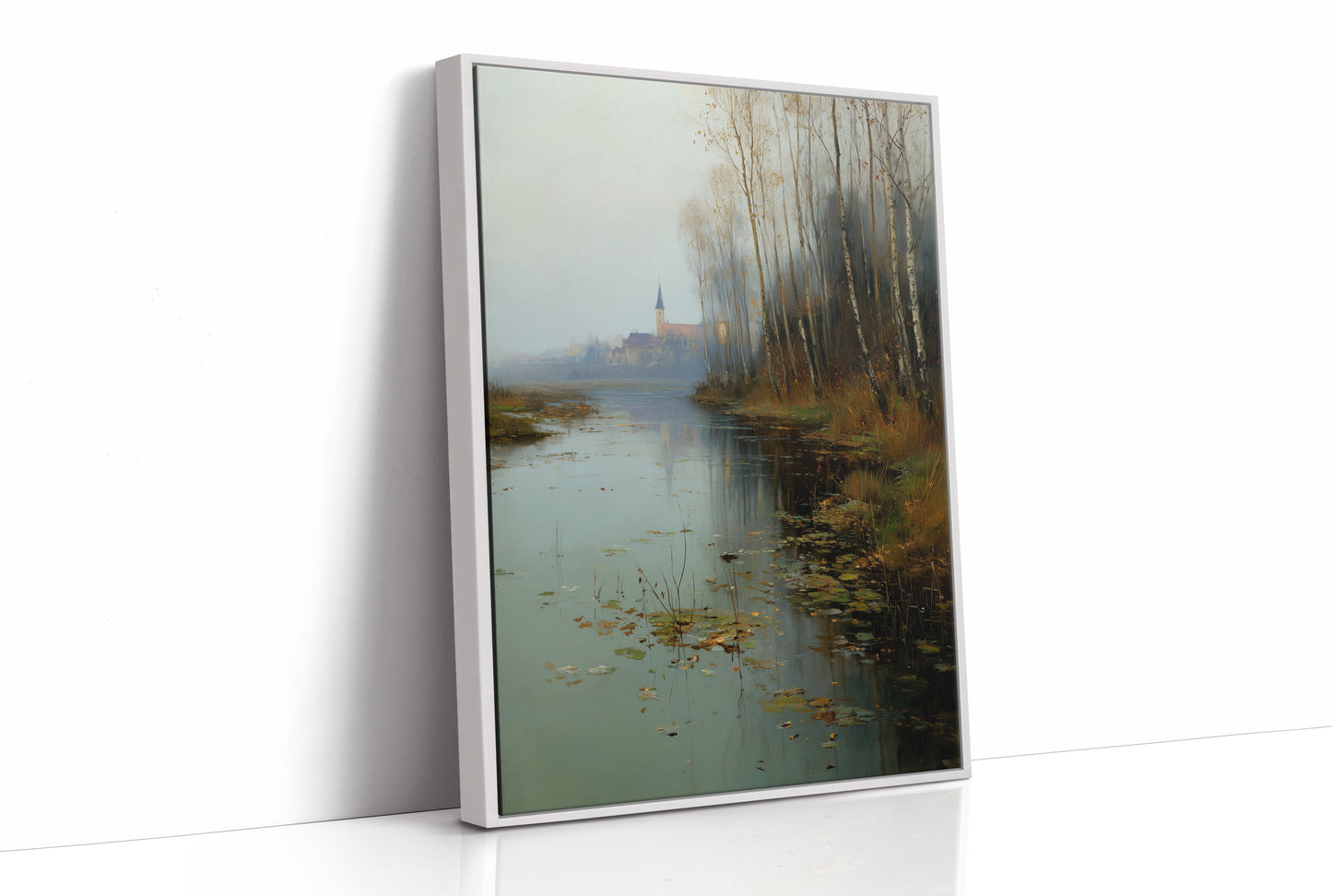 Autumn Whispers Across Misty Waters