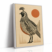 Quail Strikes A Pose