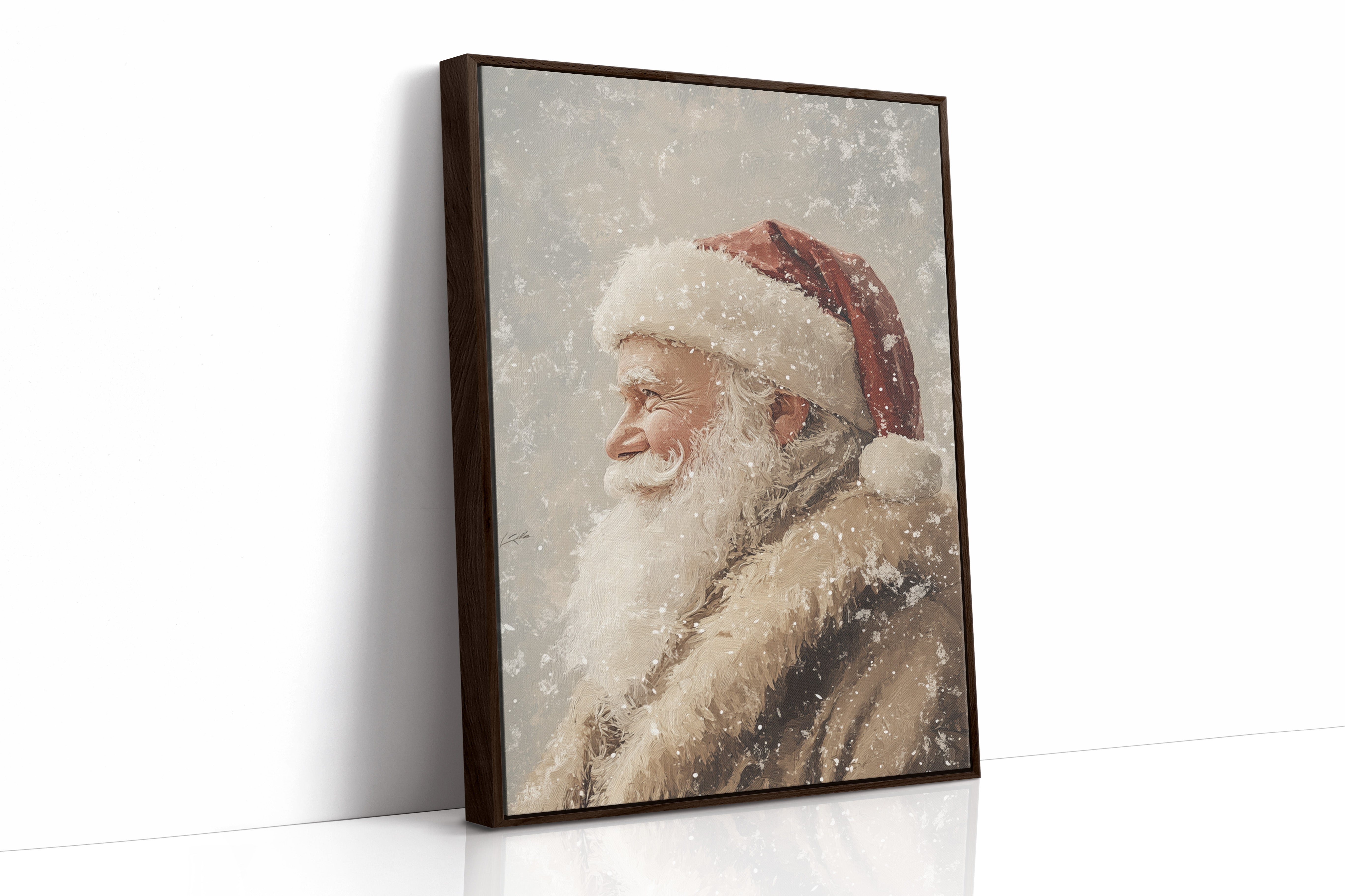 AL0808 - Premium Art Print - Brown Framed Canvas image 1