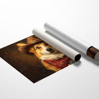 Loyal Companion In Western Attire