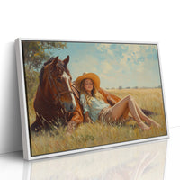 Cowgirl Daydream in Summer Grass