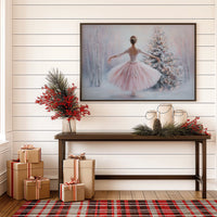 Winter Ballet Beneath Frosted Pines