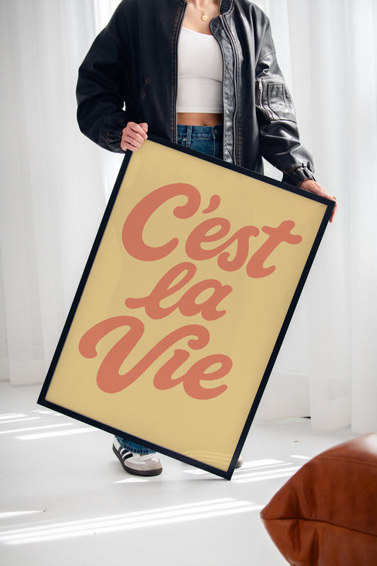 C’est La Vie Retro Wall Art