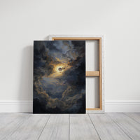 Eclipse Breaks Through Stormy Heavens