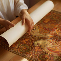 Curled Fox: Art Nouveau Pattern Study