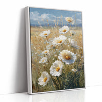 Sunlit Daisies Dance in Golden Fields