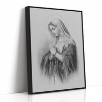 Quiet Prayer On Rustic Wood