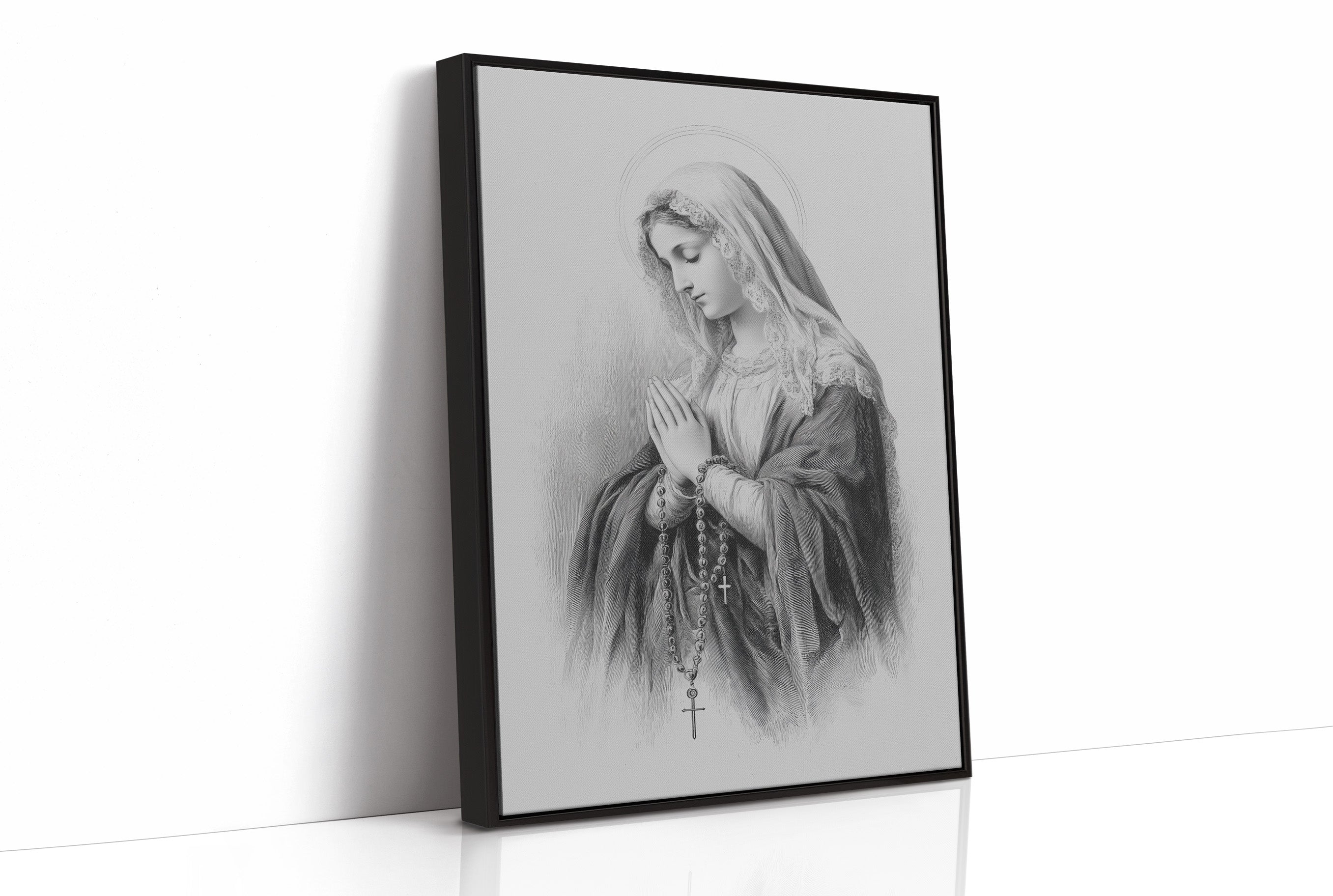 Quiet Prayer On Rustic Wood