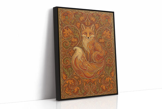 Curled Fox: Art Nouveau Pattern Study
