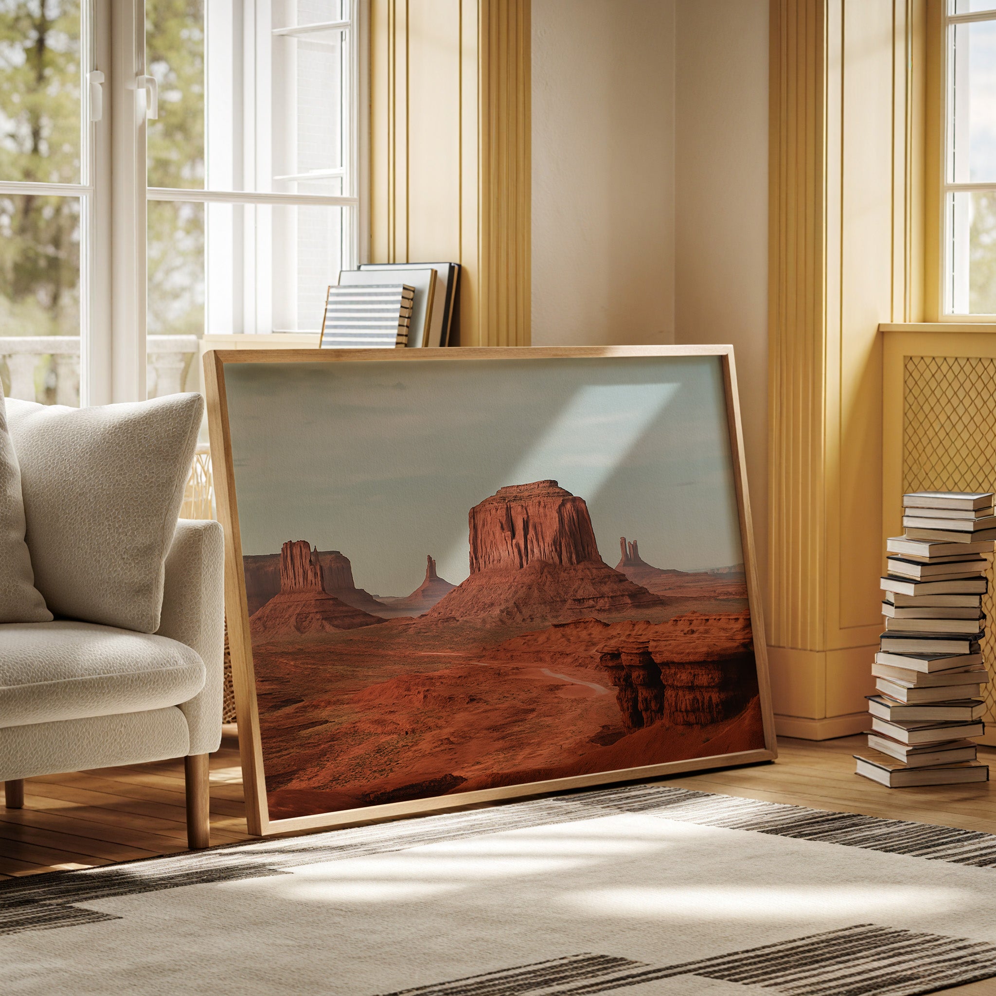 Monument Valley Buttes Under Open Sky
