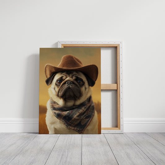 Prairie Pug At Sundown