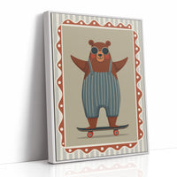 Cool Skateboard Bear Illustration
