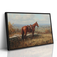 Chestnut Companion Awaits The Rider