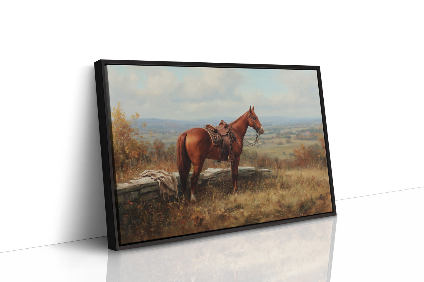 Chestnut Companion Awaits The Rider