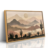 Layered Desert Peaks at Dawn