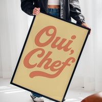 Oui Chef Kitchen Wall Art