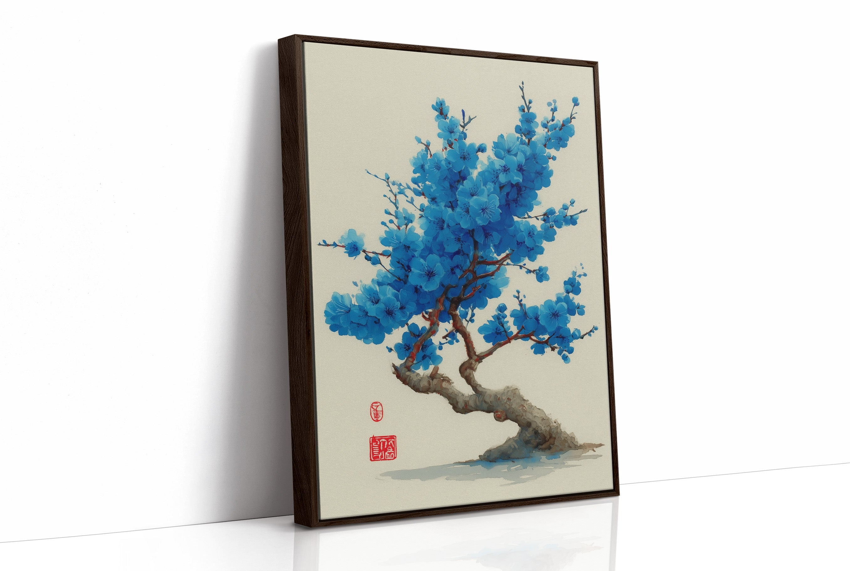 Azure Blossoms Above City Spirits