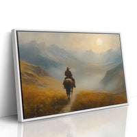 Cowboy at Sunrise in the High Country