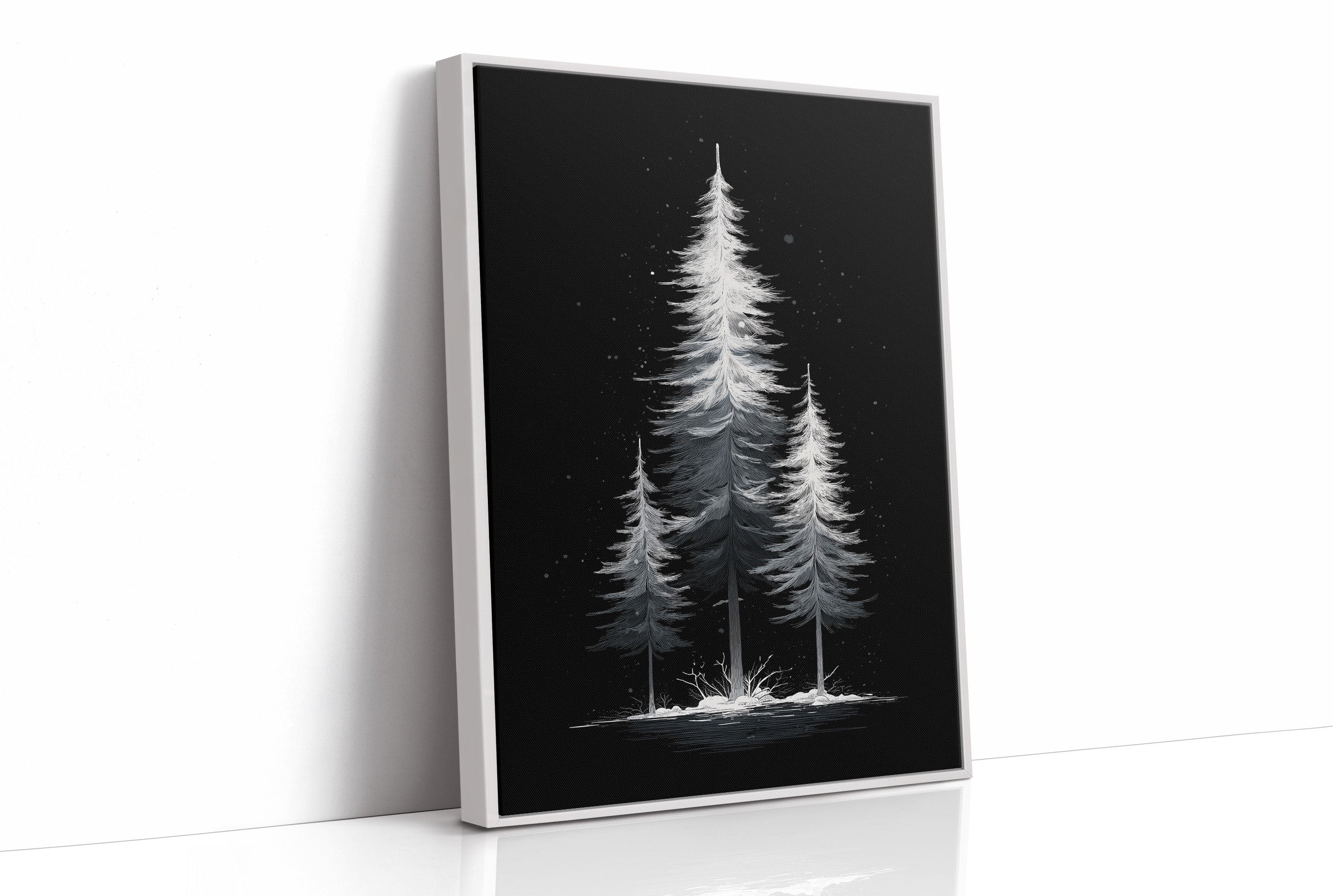 Moonlit Pines Paint Winter's Story